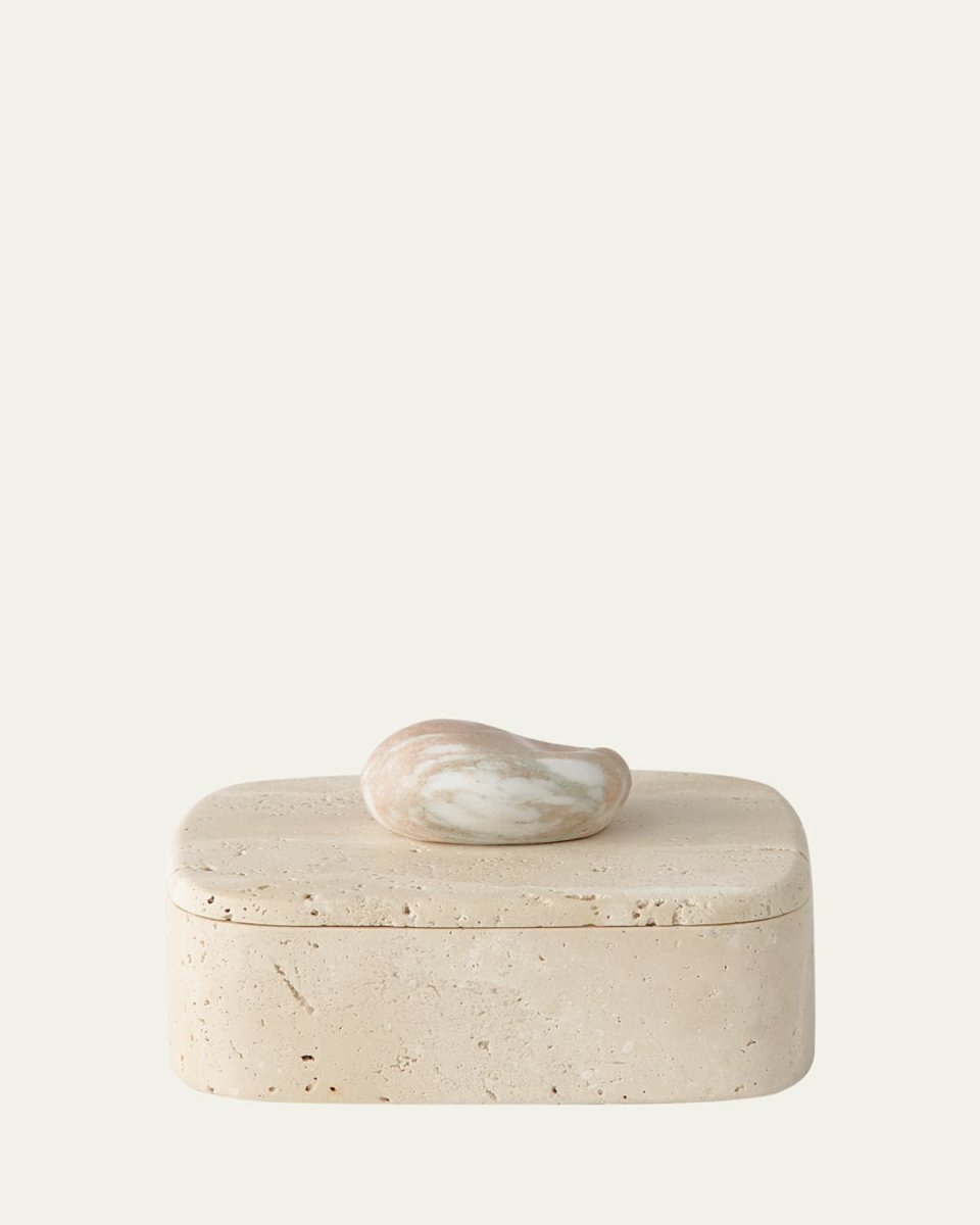 Pietra Travertine & Rose Marble Box
